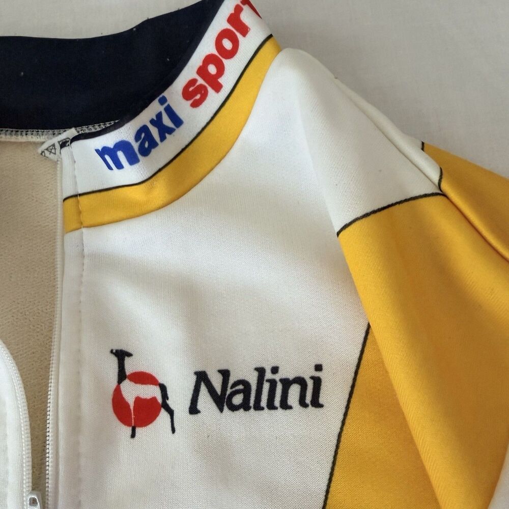 Vintage Nalini Super U Raleigh Cycling Jersey Made In Italy Retro XL Tour France - Picture 6 of 14